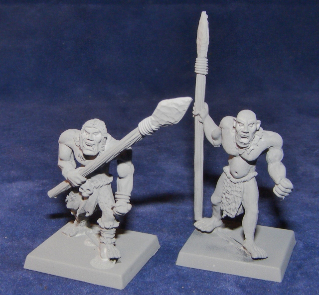GFR0033 Half trolls with spears and sheilds - Click Image to Close